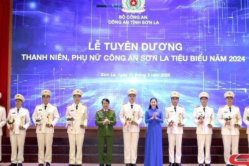 Tuyên dương 18 thanh niên, phụ nữ công an Sơn La tiêu biểu năm 2024