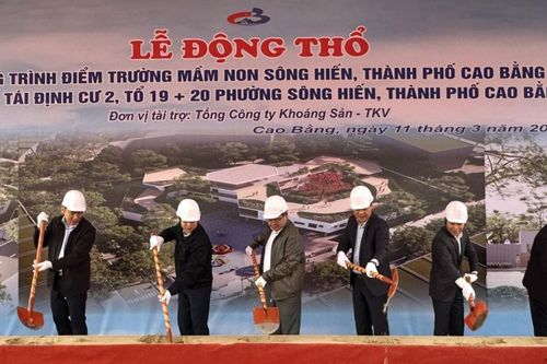 Khởi công xây dựng điểm trường mầm non Sông Hiến
