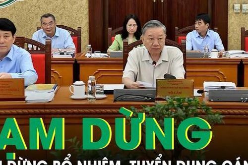 Bộ Chính trị yêu cầu tạm dừng bổ nhiệm, tuyển dụng cán bộ để sắp xếp tổ chức, bộ máy