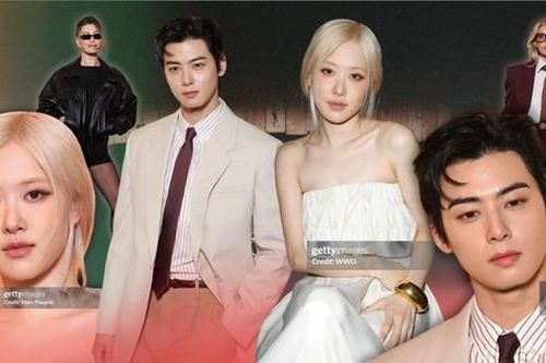 Show Saint Laurent: Rosé BLACKPINK 'bánh bèo', Cha Eun Woo đẹp không tì vết