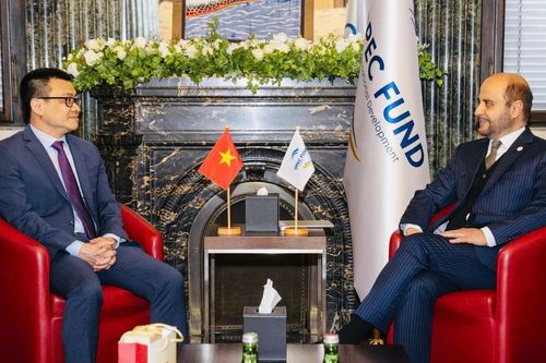 Đại sứ Vũ Lê Thái Hoàng thăm, làm việc với Chủ tịch Quỹ OPEC