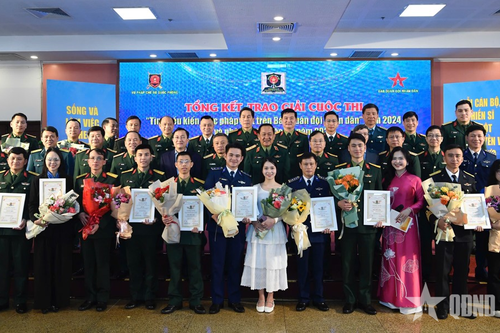 Tổng kết, trao giải Cuộc thi 'Tìm hiểu kiến thức pháp luật trên Báo Quân đội nhân dân' năm 2024 và phát động cuộc thi năm 2025