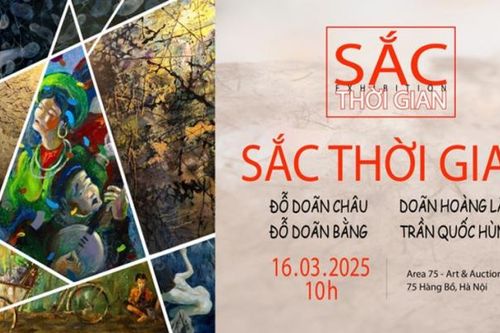 Bốn họa sĩ mở triển lãm 'Sắc thời gian'