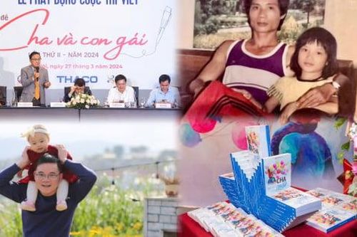 Khoảnh khắc khó quên tại cuộc thi viết 'Cha và con gái'