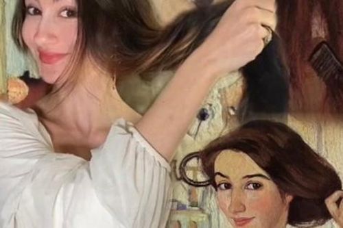 Cô gái sốc khi phát hiện mình giống hệt bức tranh vẽ từ năm 1909