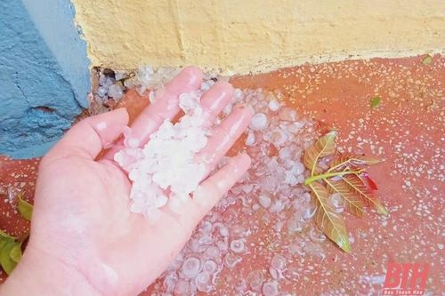 Xuất hiện mưa đá ở Mường Lát