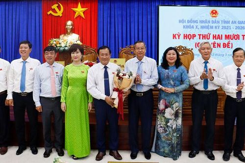 HĐND tỉnh An Giang miễn nhiệm và bầu bổ sung các chức danh HĐND, UBND tỉnh