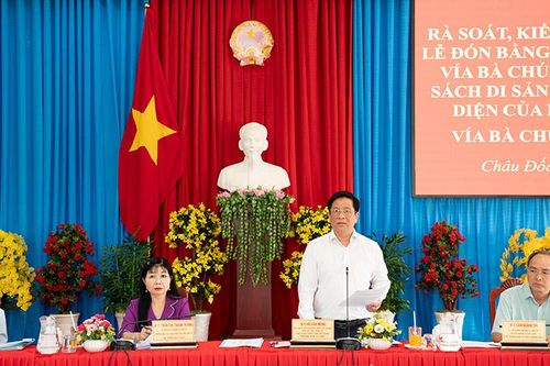 Rà soát, kiểm tra công tác tổ chức Lễ đón bằng UNESCO ghi danh 'Lễ hội Vía Bà Chúa Xứ Núi Sam' vào danh mục Di sản văn hóa phi vật thể đại diện nhân loại