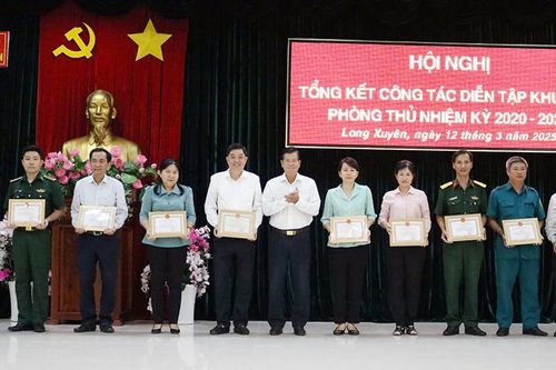 TP. Long Xuyên tổng kết công tác diễn tập khu vực phòng thủ nhiệm kỳ 2020 - 2025