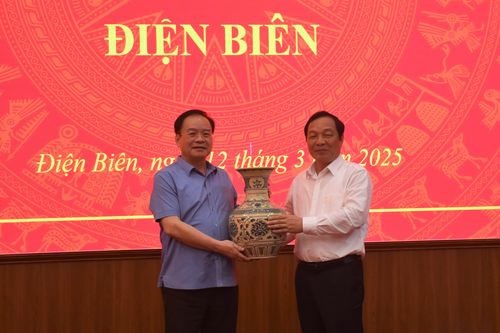 Đoàn công tác tỉnh Hải Dương chào xã giao lãnh đạo tỉnh Điện Biên