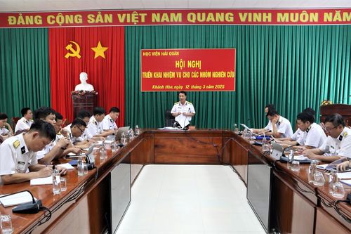 Học viện Hải quân: Triển khai nhiệm vụ cho các nhóm nghiên cứu