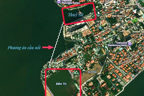 Hiện trạng khu vực ven Hồ Tây sắp xây cầu cạn, mở rộng đường lên 21m