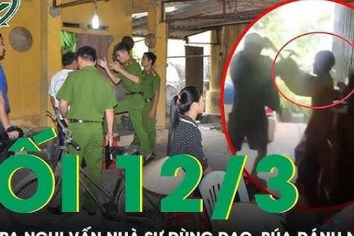 Tối 12/3: Xôn xao clip người mặc đồ tu hành dùng búa đánh người ở Lâm Đồng