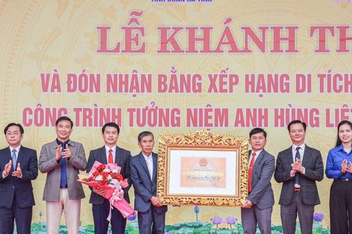 Khánh thành và đón bằng xếp hạng di tích lịch sử Nhà tưởng niệm Anh hùng liệt sĩ Phan Đình Giót