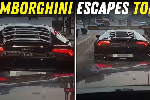 Tài xế Lamborghini Huracan lách barrier trốn phí, cộng đồng mạng tranh cãi dữ dội