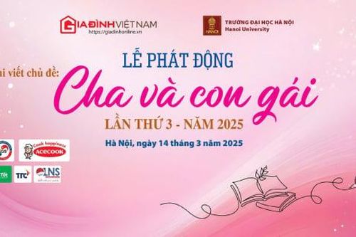 Sáng 14/3 phát động cuộc thi viết chủ đề 'Cha và con gái' lần thứ 3
