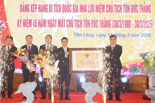 Nhà lưu niệm Chủ tịch Tôn Đức Thắng được xếp hạng di tích quốc gia