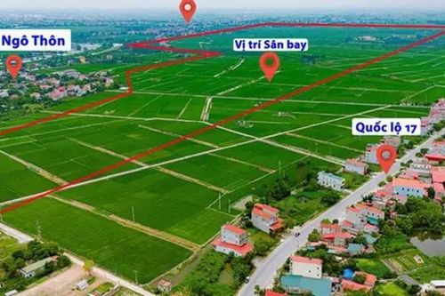 Giá đất tăng cao gần dự án sân bay Gia Bình