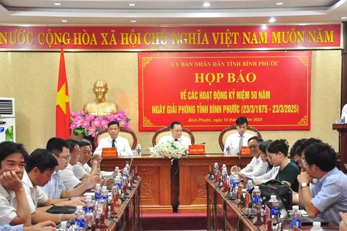 Họp báo 50 năm Ngày Giải phóng tỉnh Bình Phước