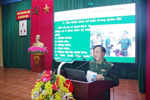 Tuyên truyền, phổ biến, giáo dục pháp luật tại Trung tâm Huấn luyện BĐBP