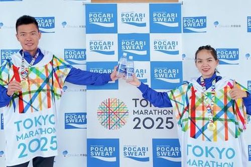 Pocari Sweat - Đồng hành cùng Hứa Thuận Long và Hoàng Thị Ngọc Hoa ghi dấu ấn tại Tokyo Marathon 2025