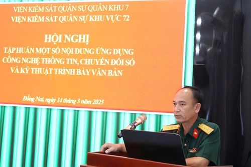 VKS Quân sự khu vực 72 tập huấn ứng dụng công nghệ thông tin và chuyển đổi số