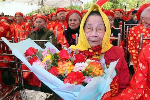 Tục lệ đẹp về tinh thần trọng thọ, đạo lý báo hiếu ở làng Hành Thiện
