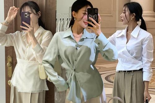 Kiểu sơ mi tôn dáng cực đỉnh, eo thon tức thì mà nàng công sở rất cần