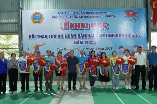 Hơn 200 vận động viên tham gia hội thao Tòa án nhân dân hai cấp tỉnh