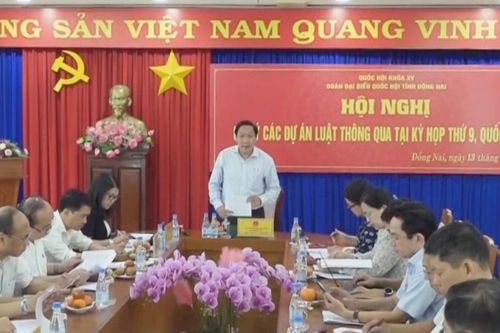 Đoàn ĐBQH tỉnh Đồng Nai lấy ý kiến góp ý hai dự án Luật trình Quốc hội