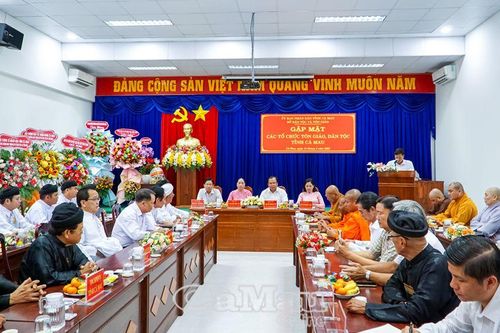 Sở Dân tộc và Tôn giáo tỉnh Cà Mau gặp gỡ các tổ chức tôn giáo, dân tộc