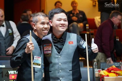 Việt Nam giành vé vào tứ kết giải billiard carom 3 băng đồng đội thế giới