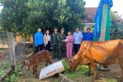 Lữ đoàn 572 phối hợp thực hiện chương trình giảm nghèo bền vững