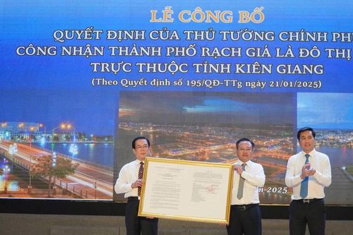 Công nhận TP Rạch Giá là đô thị loại I