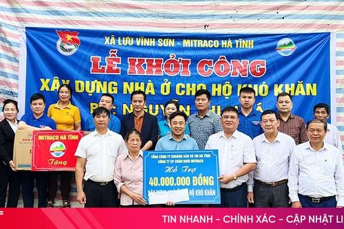 Khởi công xây dựng 2 nhà ở cho hộ có hoàn cảnh khó khăn ở Thạch Hà