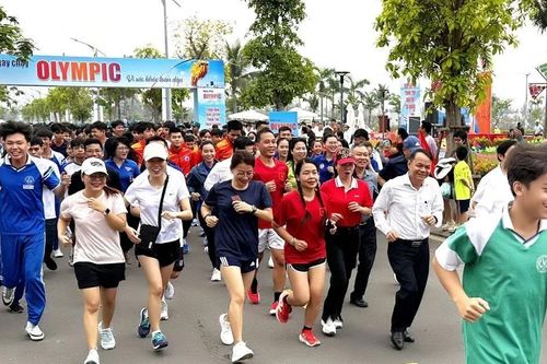Hơn 3.000 người tham gia Ngày chạy Olympic vì sức khỏe toàn dân tại Đà Nẵng