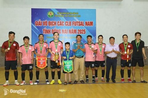 Sữa FC - phường Tam Hiệp vô địch Giải các câu lạc bộ futsal nam tỉnh Đồng Nai