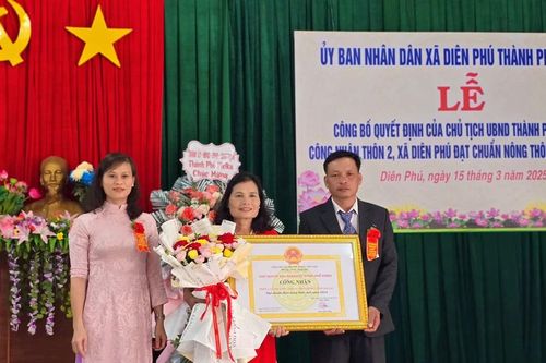 Thôn 2, xã Diên Phú đạt chuẩn nông thôn mới