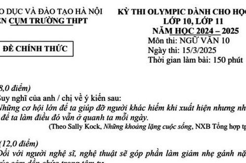 Đề Ngữ văn: Nghệ thuật góp phần làm giảm nhẹ gánh nặng của những xúc cảm