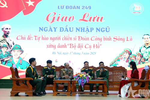 Giao lưu tuổi trẻ Đoàn Công binh Sông Lô xứng danh Bộ đội Cụ Hồ