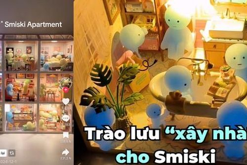 Mê mẩn trào lưu 'xây nhà' cho Smiski của giới trẻ