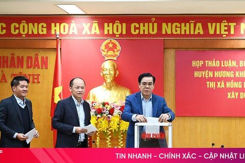 Thống nhất đề nghị Hương Khê đạt chuẩn, thị xã Hồng Lĩnh hoàn thành nhiệm vụ xây dựng NTM