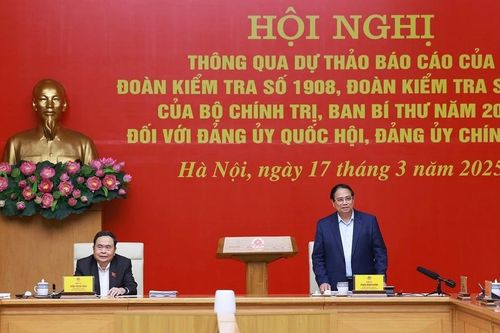 Hội nghị thông qua dự thảo báo cáo của Đoàn Kiểm tra 1908 và Đoàn Kiểm tra 1910
