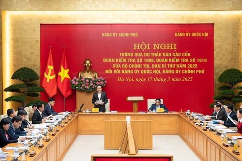 Công bố dự thảo kết quả kiểm tra Đảng ủy Chính phủ