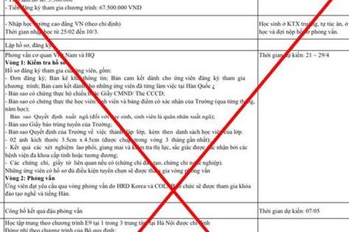 Cảnh báo lừa đảo tuyển lao động đi làm việc ở Hàn Quốc