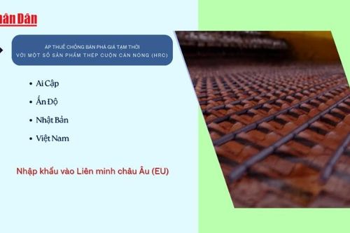 EU áp thuế chống bán phá giá tạm thời với một số sản phẩm thép cuộn cán nóng của Việt Nam