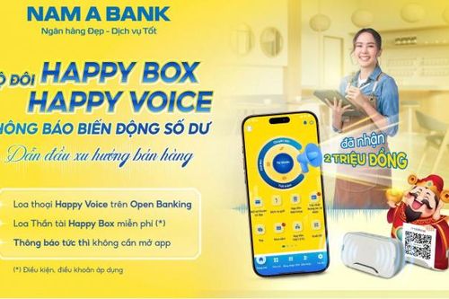 Nam A Bank tiên phong ra mắt bộ đôi thông báo biến động số dư bằng giọng nói