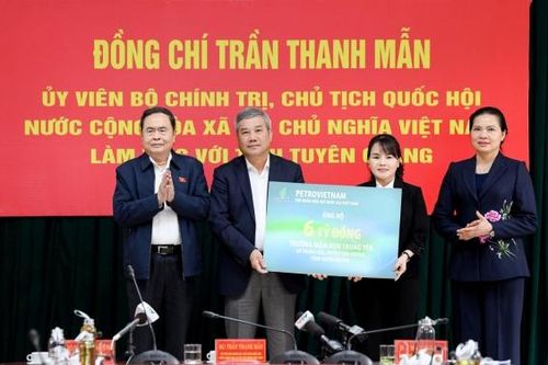 Petrovietnam ủng hộ 6 tỷ đồng xây dựng lớp học và bếp ăn trường Mầm non Trung Yên, tỉnh Tuyên Quang