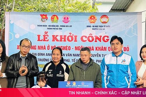 Xây 'nhà khăn quàng đỏ' cho học sinh khó khăn ở TP Hà Tĩnh