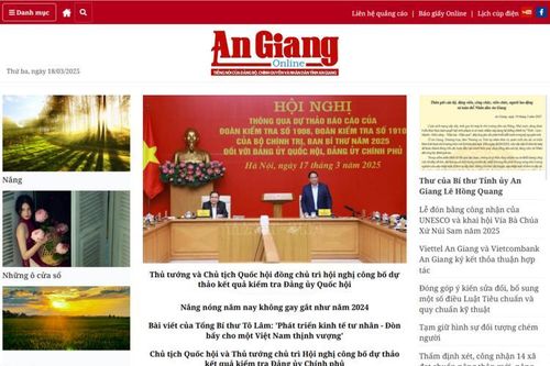 Báo An Giang Online nằm trong 'tốp 10' báo Đảng địa phương có lượt truy cập nhiều nhất